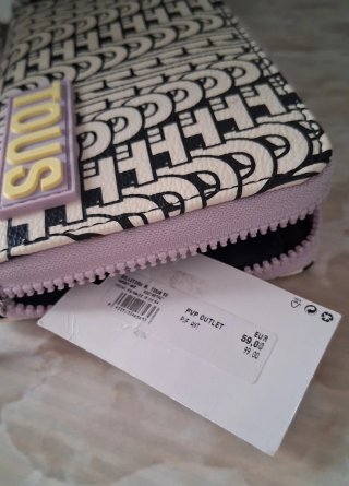 Cartera Tous Beige y Negra