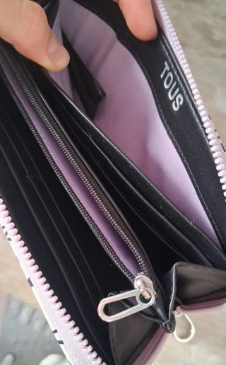 Cartera Tous Beige y Negra