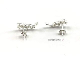 pendientes plata 925mm con piedra con circonita
