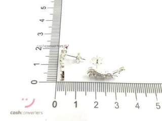 pendientes plata 925mm con piedra con circonita