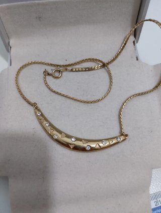 Collana vintage con strass