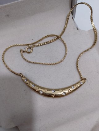 Collana vintage con strass