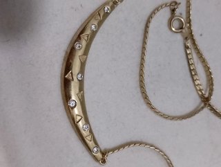 Collana vintage con strass