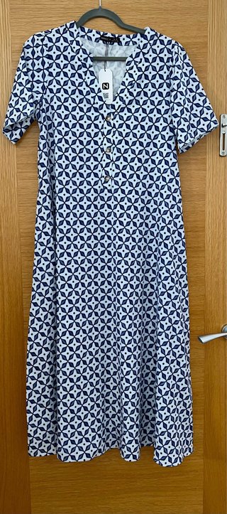 Vestido largo estampado Noracora