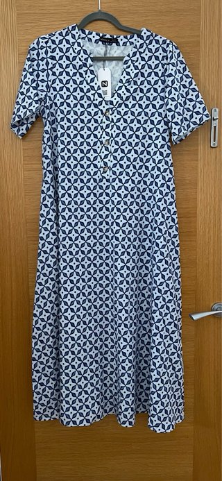 Vestido largo estampado Noracora