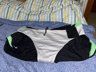 Bañador Nike chico negro y verde