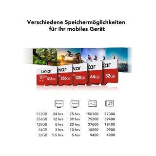Lexar 32GB Tarjeta Micro SD con Adaptador