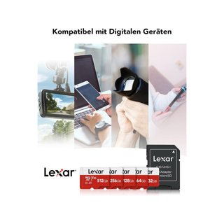 Lexar 32GB Tarjeta Micro SD con Adaptador