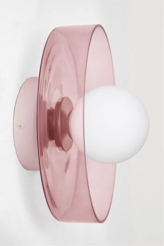 Aplique pared Jaxal Sklum rosa cristal
