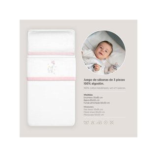 Interbaby sábanas minicuna franela cálida invierno