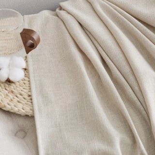 Cortinas de lino beige