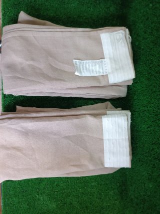 Cortinas de lino beige