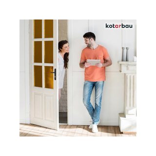 KOTARBAU manilla puerta aluminio negro clásico