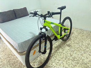 Bicicleta Rockrider 100 Verde Neón