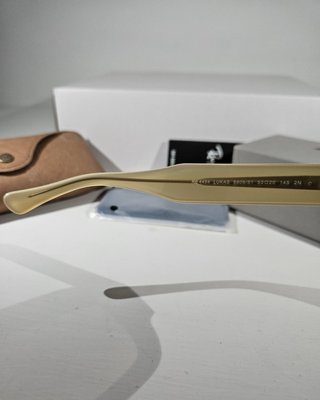 Occhiali Ray Ban Lukas Beige Trasparent