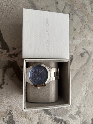 Michael Kors Cronógrafo Plata Esfera Azul
