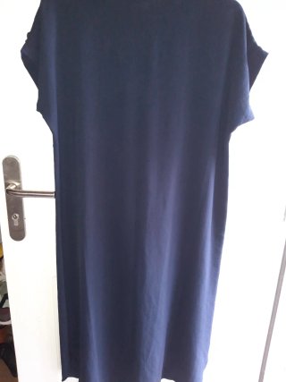 Vestido azul verano con botones