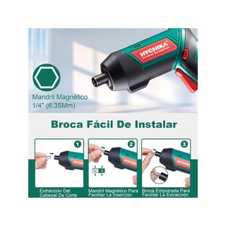 HYCHIKA destornillador eléctrico inalámbrico
