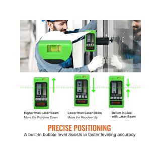 VEVOR receptor láser nivel 60m precisión