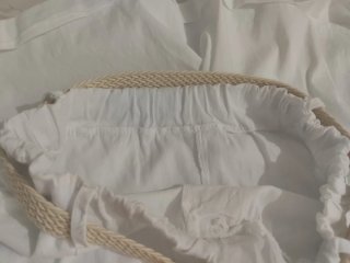 Bermudas blancas mujer
