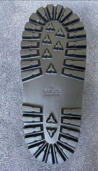 Chanclas Gucci Talla 41 Negras y Verdes