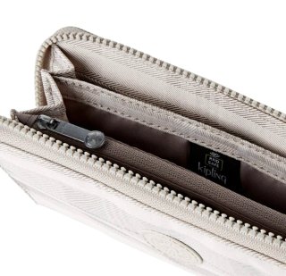 Billetero, monedero, Kipling Beige Cuadros.