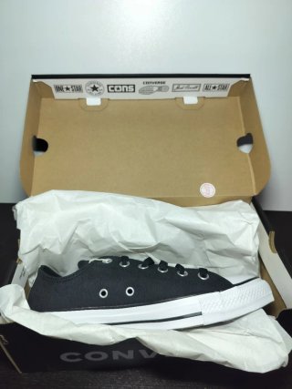 Converse All Star Cuero/Piel Negras Tall 39 Nuevo