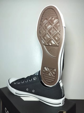 Converse All Star Cuero/Piel Negras Tall 39 Nuevo
