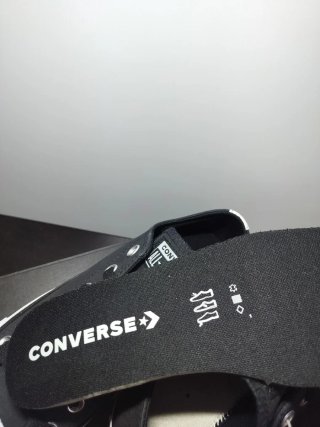 Converse All Star Cuero/Piel Negras Tall 39 Nuevo