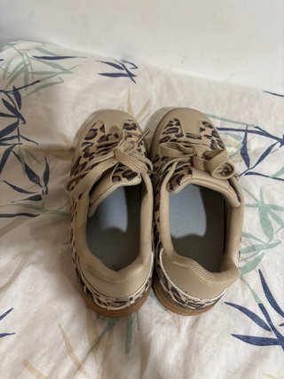 Zapatillas Mujer Animal Print Beige/Marrón