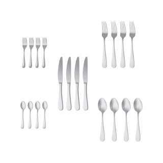Amazon Basics juego cubertería acero inoxidable