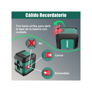 HYCHIKA B0D5CX7SFL láser verde 15m 3 brillos