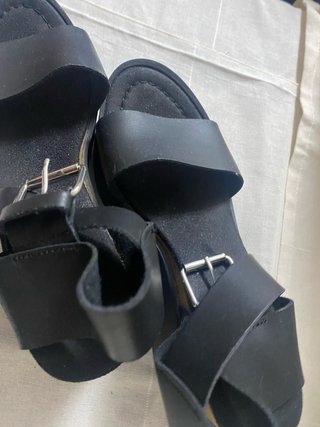 Sandalias de plataforma negras