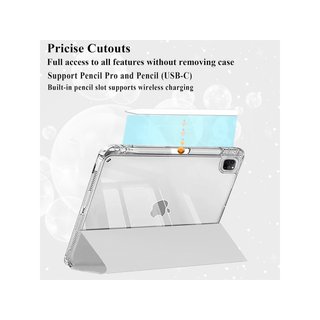 Funda iPad Pro 11 soporte pencil transparente