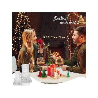 Moldes silicona vela árbol Navidad
