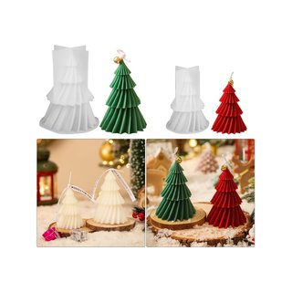 Moldes silicona vela árbol Navidad