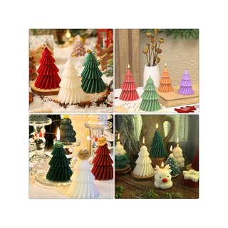 Moldes silicona vela árbol Navidad