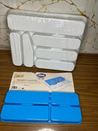 Organizador de cubiertos doble Lacis