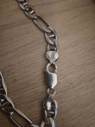 Cadena Figaro de plata 925 es perfecto estado