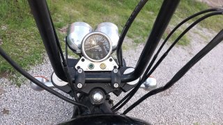 Moto Coustom Negra