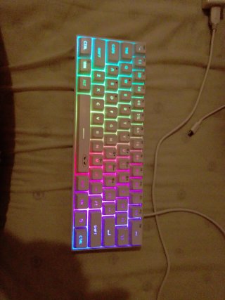 Teclado Magegee Blanco con luces RGB