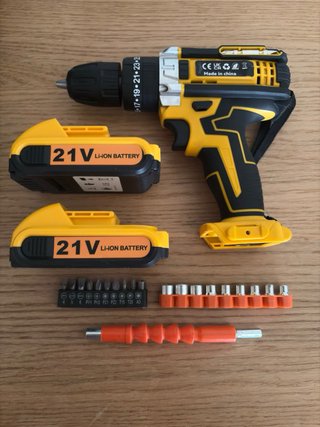 Taladro Percutor Inalámbrico 21V + Maletín
