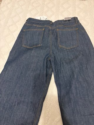 Pantalones Zara Anchos Azul