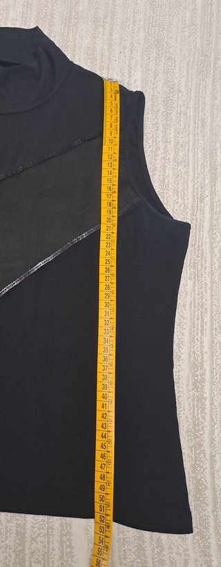 Top Lupetto Nero Proposte con Dettagli Mesh