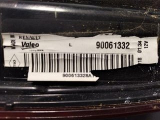 Piloto trasero renault 58052 265550151r kadjar 1.2