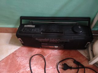 Radiocaset Philips Negro