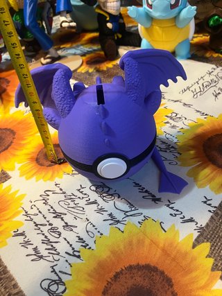Salvadanaio Drago Viola