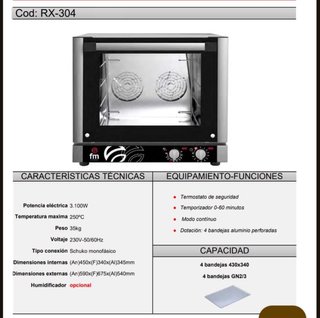 Horno Profesional FM RX-304