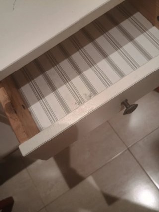 Mesita de noche blanca madera