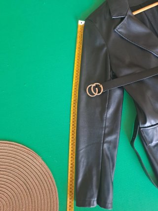 Giacca in pelle nera